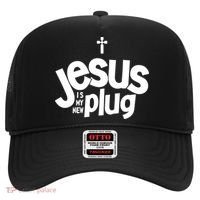 Jesus Is My New Plug Funny Christian Convert Hat thumb 0