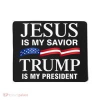 Jesus Is My Savior Trump Is My President Mousepad thumb 0