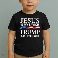 Jesus Is My Savior Trump Is My President Toddler T-Shirt thumb 2
