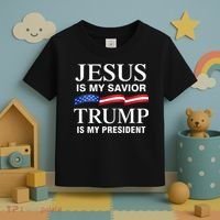 Jesus Is My Savior Trump Is My President Toddler T-Shirt thumb 3