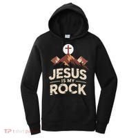 Jesus Is My Rock Biblical Christian Faith Women's Hoodie thumb 0