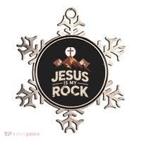 Jesus Is My Rock Biblical Christian Faith Ornament thumb 0