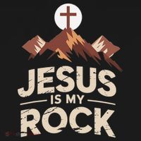 Jesus Is My Rock Biblical Christian Faith Women's Tank Top thumb 5