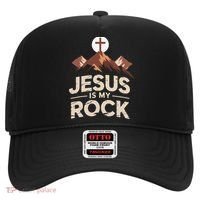 Jesus Is My Rock Biblical Christian Faith Hat thumb 0