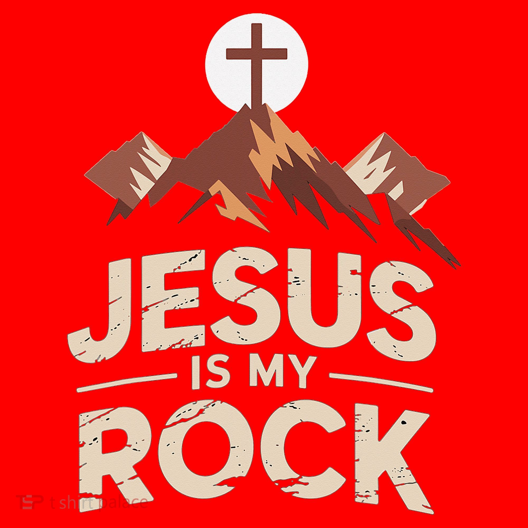 Jesus Is My Rock Biblical Christian Faith Santa Hat