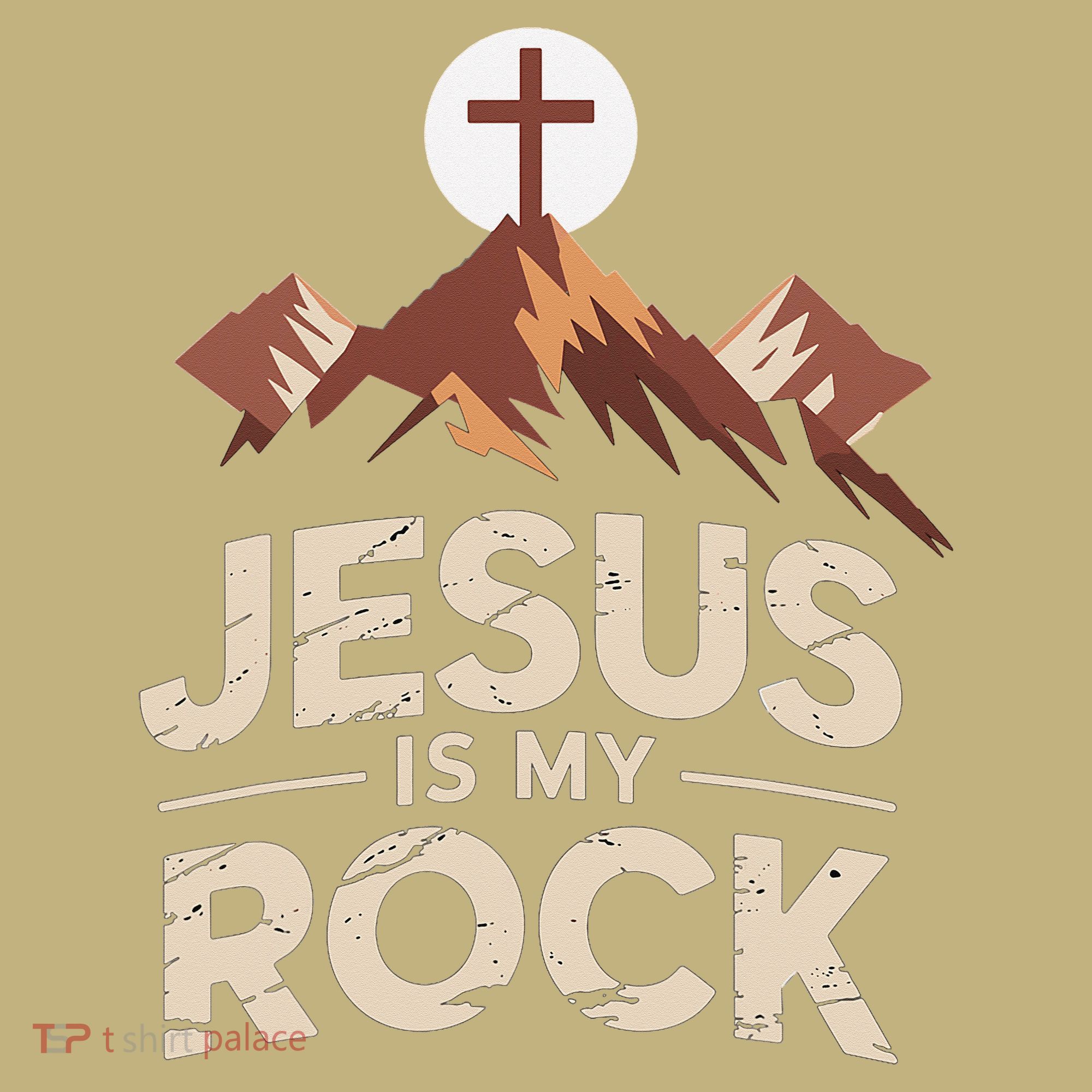 Jesus Is My Rock Biblical Christian Faith Sweatshirt