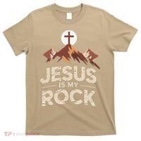Jesus Is My Rock Biblical Christian Faith T-Shirt thumb 0