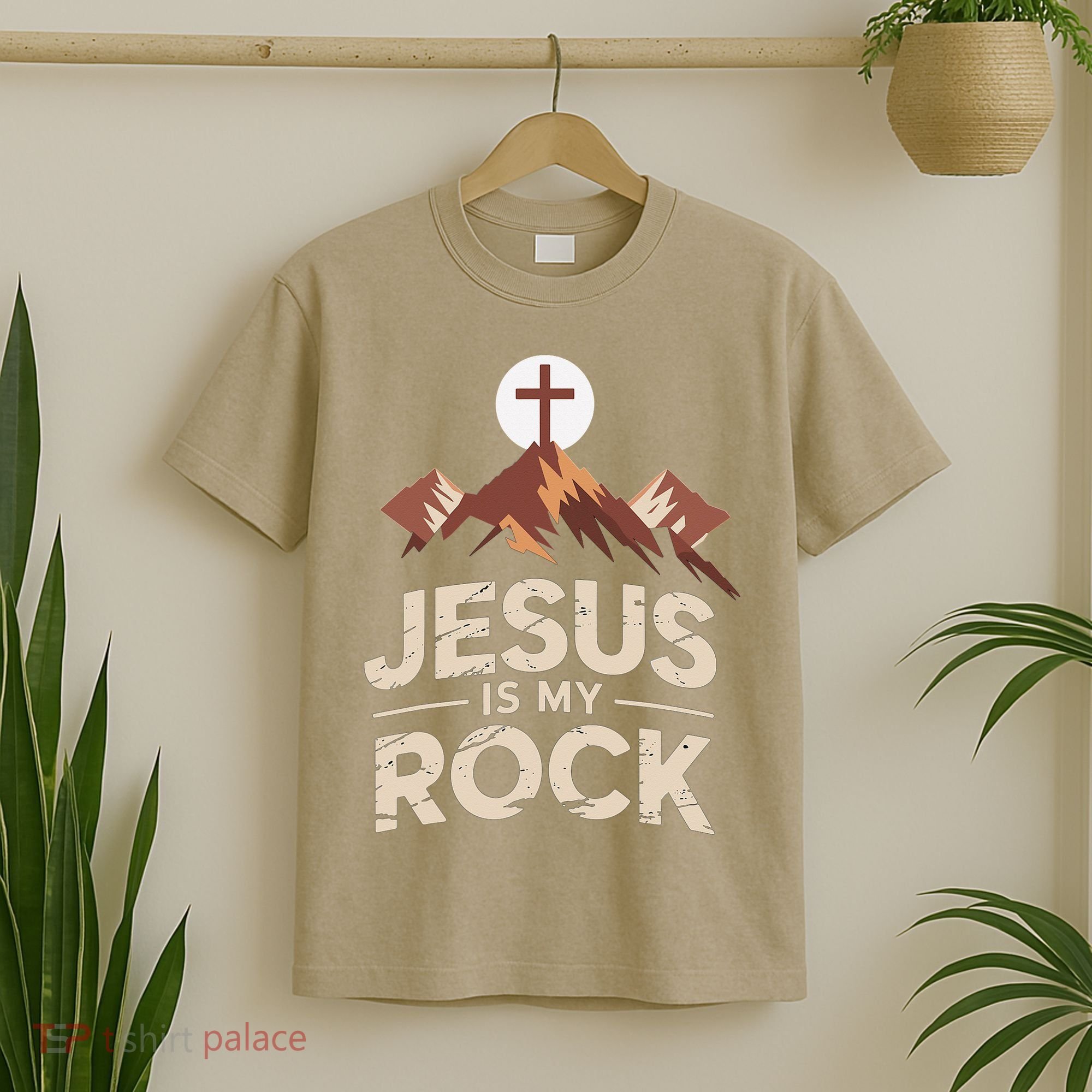 Jesus Is My Rock Biblical Christian Faith T-Shirt