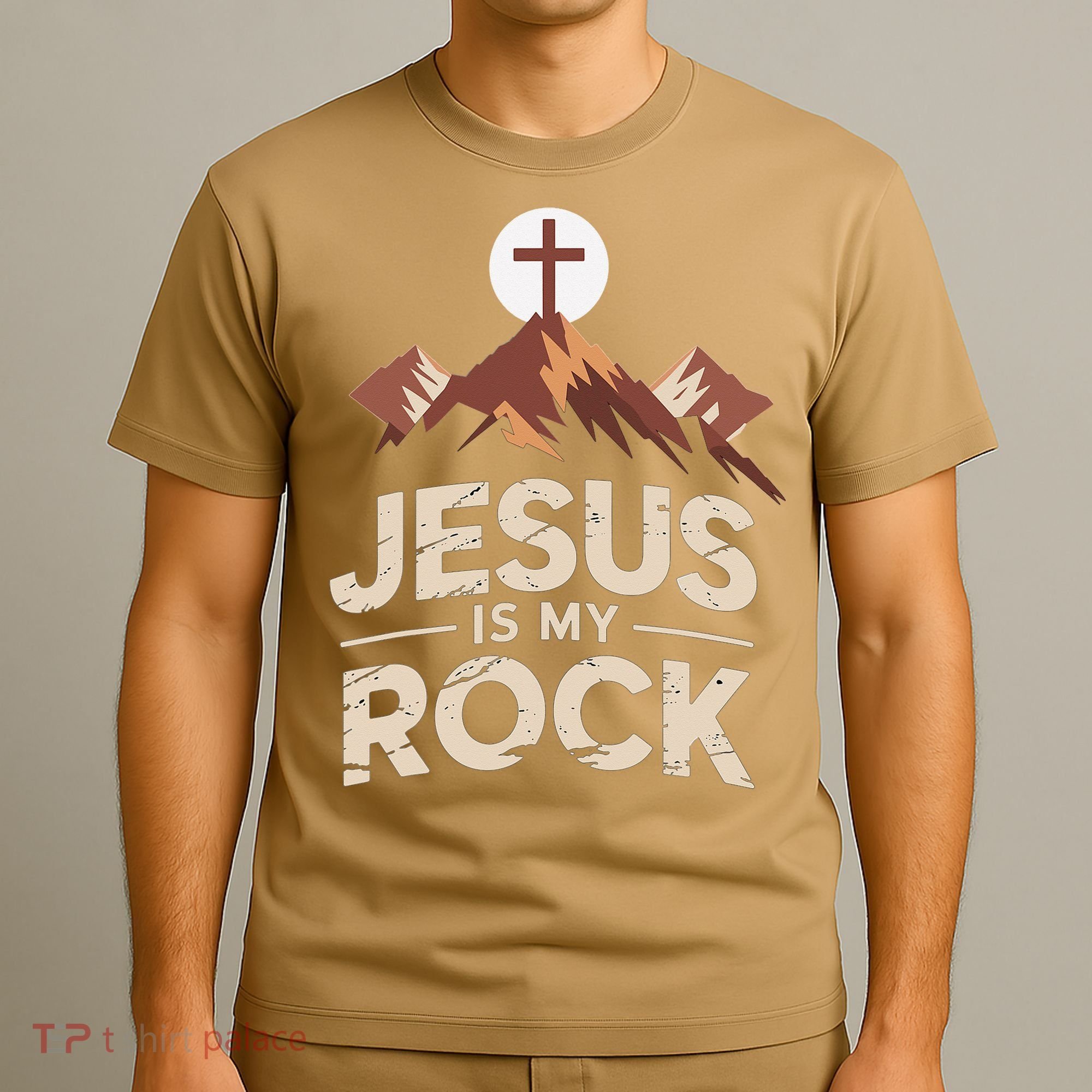 Jesus Is My Rock Biblical Christian Faith T-Shirt