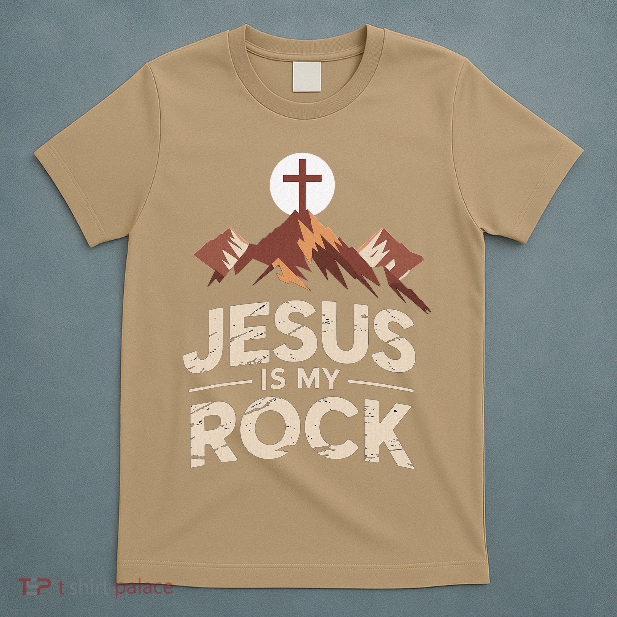 Jesus Is My Rock Biblical Christian Faith T-Shirt