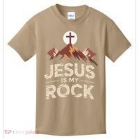 Jesus Is My Rock Biblical Christian Faith Kids T-Shirt thumb 0
