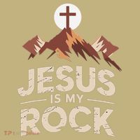 Jesus Is My Rock Biblical Christian Faith Kids T-Shirt thumb 2