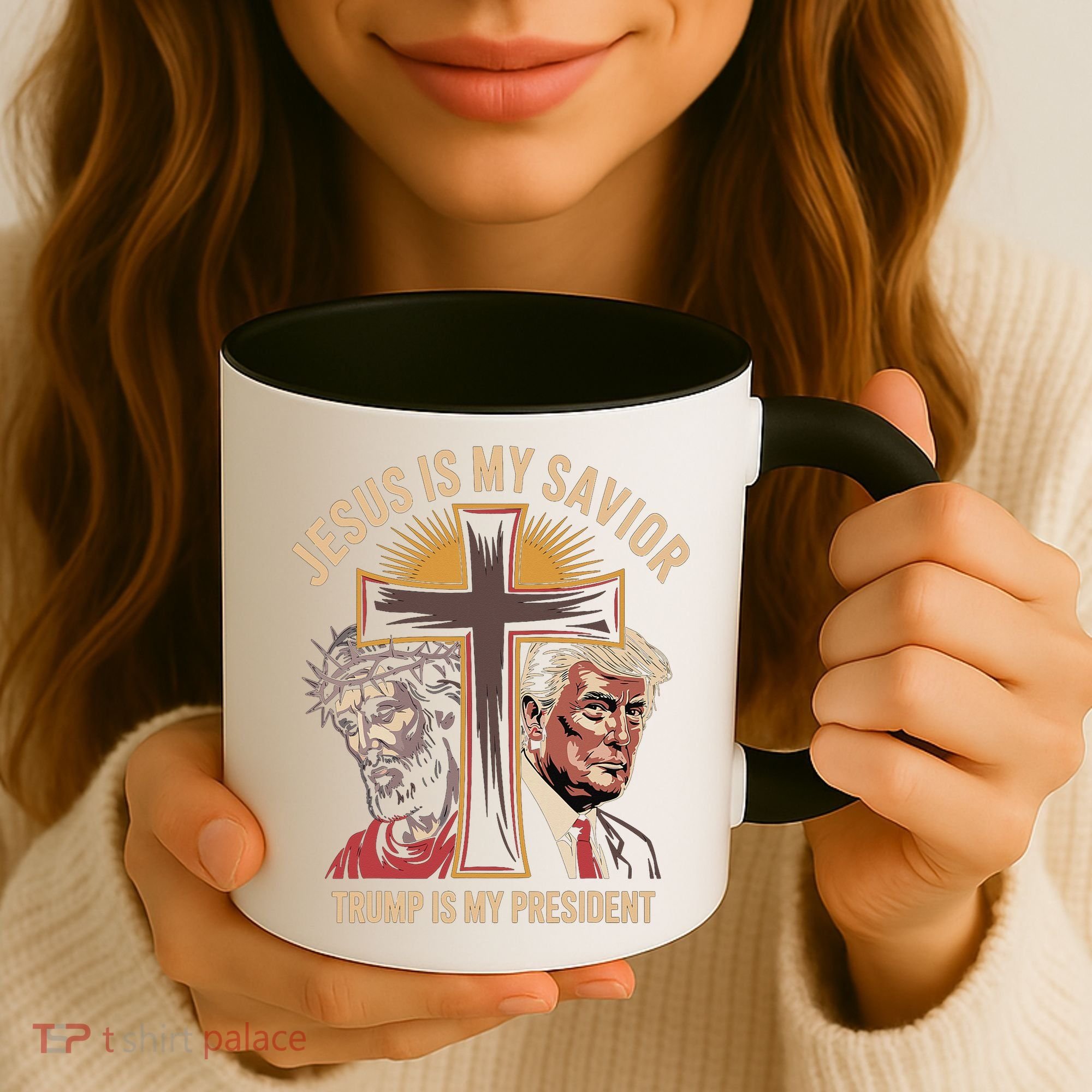 Jesus Is My Savior Trump Is My President Biblical Coffee Mug