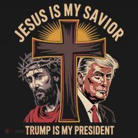 Jesus Is My Savior Trump Is My President Biblical Women's Hoodie thumb 2