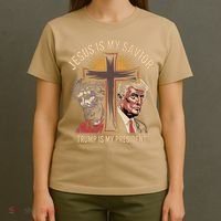 Jesus Is My Savior Trump Is My President Biblical T-Shirt thumb 4