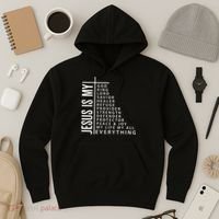 Jesus Is My God King Lord Savior Healer My Everything Hoodie thumb 3