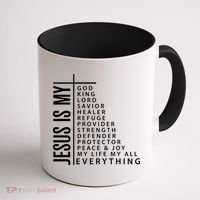 Jesus Is My God King Lord Savior Healer My Everything Coffee Mug thumb 1
