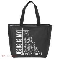 Jesus Is My God King Lord Savior Healer My Everything Tote Bag thumb 0