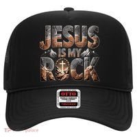 Jesus Is My Rock Biblical Faith Hat thumb 0