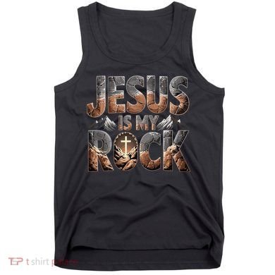 Jesus Is My Rock Biblical Faith Tank Top