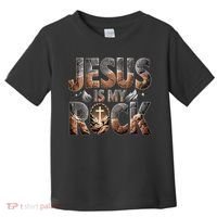 Jesus Is My Rock Biblical Faith Toddler T-Shirt thumb 0