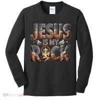 Jesus Is My Rock Biblical Faith Kids Long Sleeve Shirt thumb 0