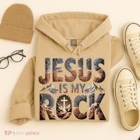 Jesus Is My Rock Biblical Faith Hoodie thumb 4