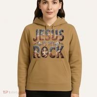 Jesus Is My Rock Biblical Faith Hoodie thumb 5