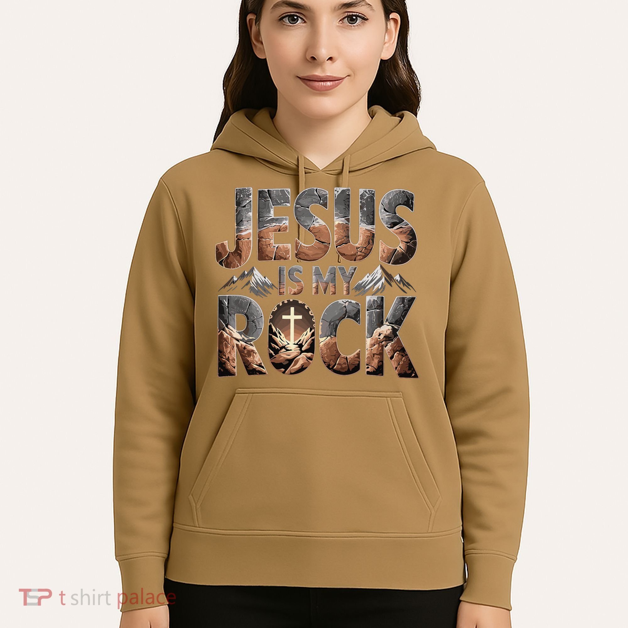 Jesus Is My Rock Biblical Faith Hoodie