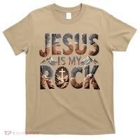 Jesus Is My Rock Biblical Faith T-Shirt thumb 0