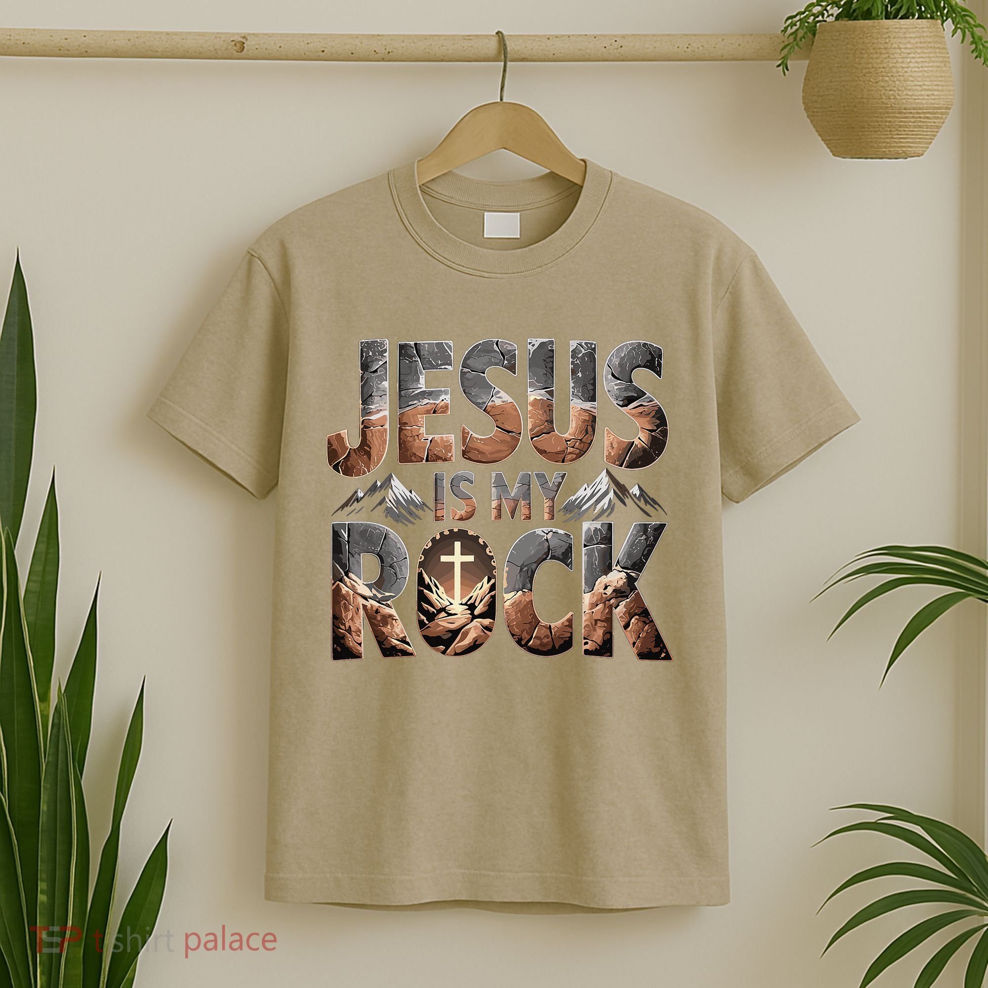 Jesus Is My Rock Biblical Faith T-Shirt