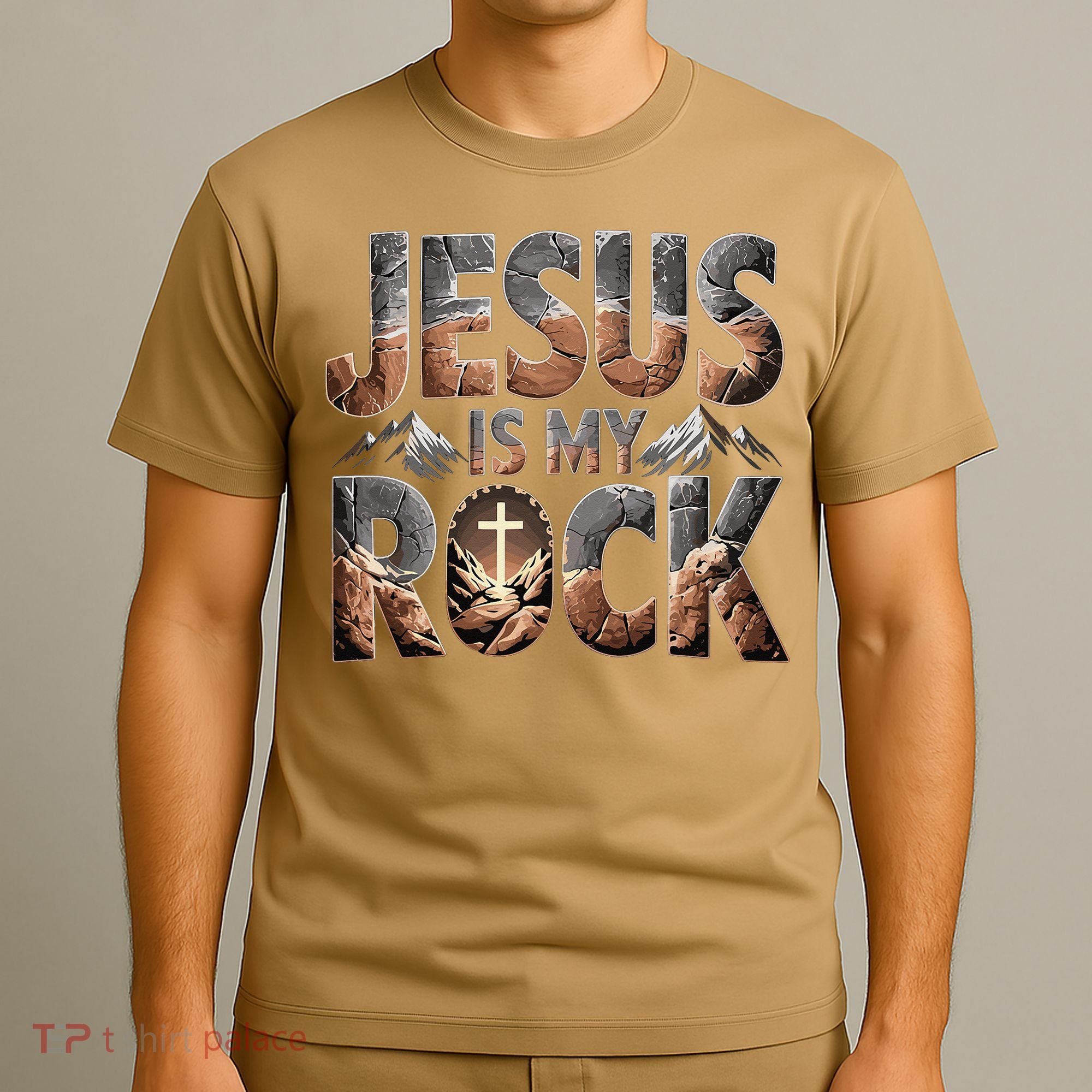 Jesus Is My Rock Biblical Faith T-Shirt