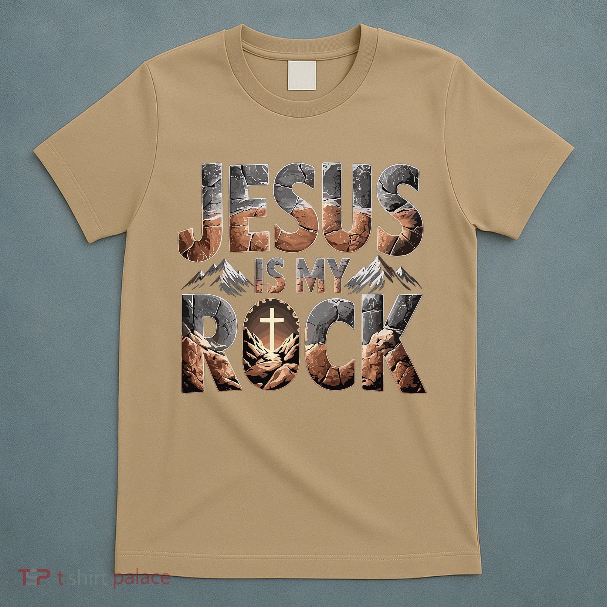 Jesus Is My Rock Biblical Faith T-Shirt