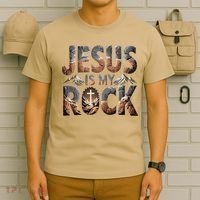 Jesus Is My Rock Biblical Faith T-Shirt thumb 6