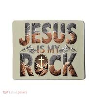 Jesus Is My Rock Biblical Faith Mousepad thumb 0