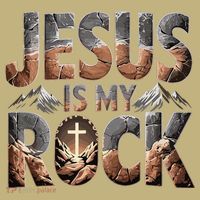 Jesus Is My Rock Biblical Faith Mousepad thumb 1