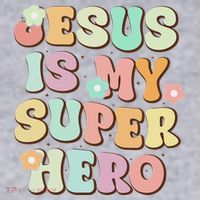 Jesus Is My Superhero Christian Religious Women's Sweatshirt thumb 2