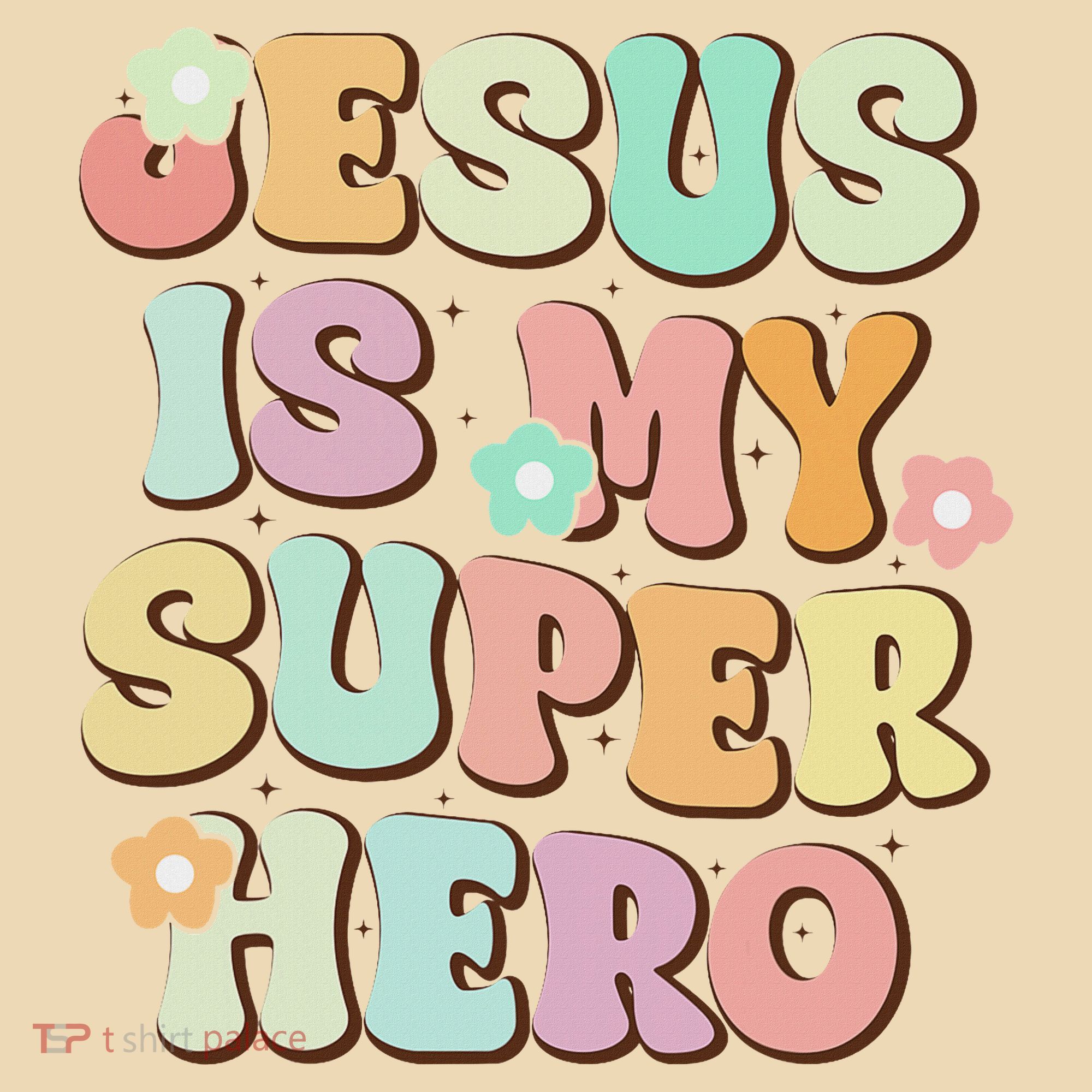 Jesus Is My Superhero Christian Religious Tote Bag