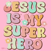 Jesus Is My Superhero Christian Religious Coaster thumb 2