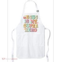 Jesus Is My Superhero Christian Religious Apron thumb 0