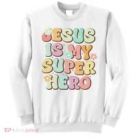 Jesus Is My Superhero Christian Religious Sweatshirt thumb 0