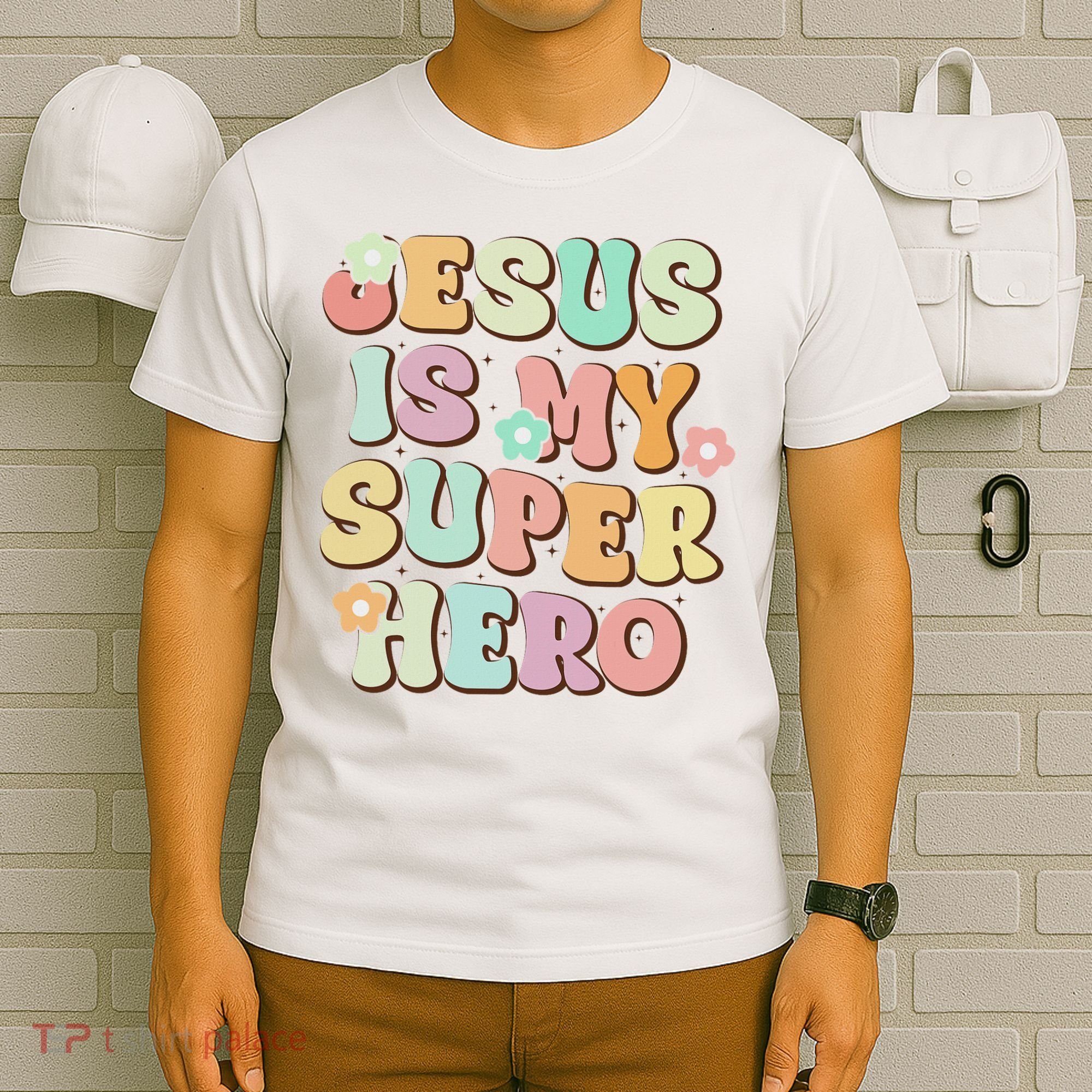 Jesus Is My Superhero Christian Religious T-Shirt