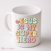 Jesus Is My Superhero Christian Religious Coffee Mug thumb 0