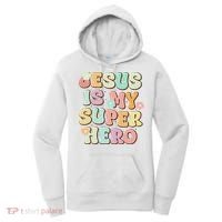 Jesus Is My Superhero Christian Religious Women's Hoodie thumb 0