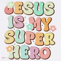 Jesus Is My Superhero Christian Religious Women's Tank Top thumb 5