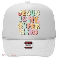 Jesus Is My Superhero Christian Religious Hat thumb 0