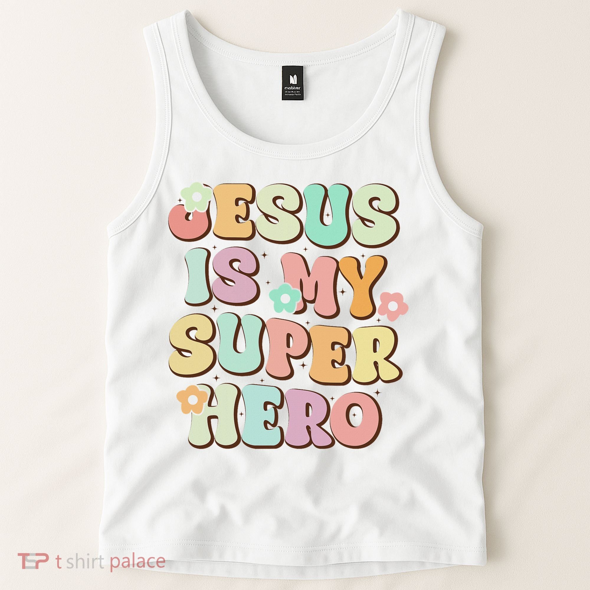 Jesus Is My Superhero Christian Religious Tank Top