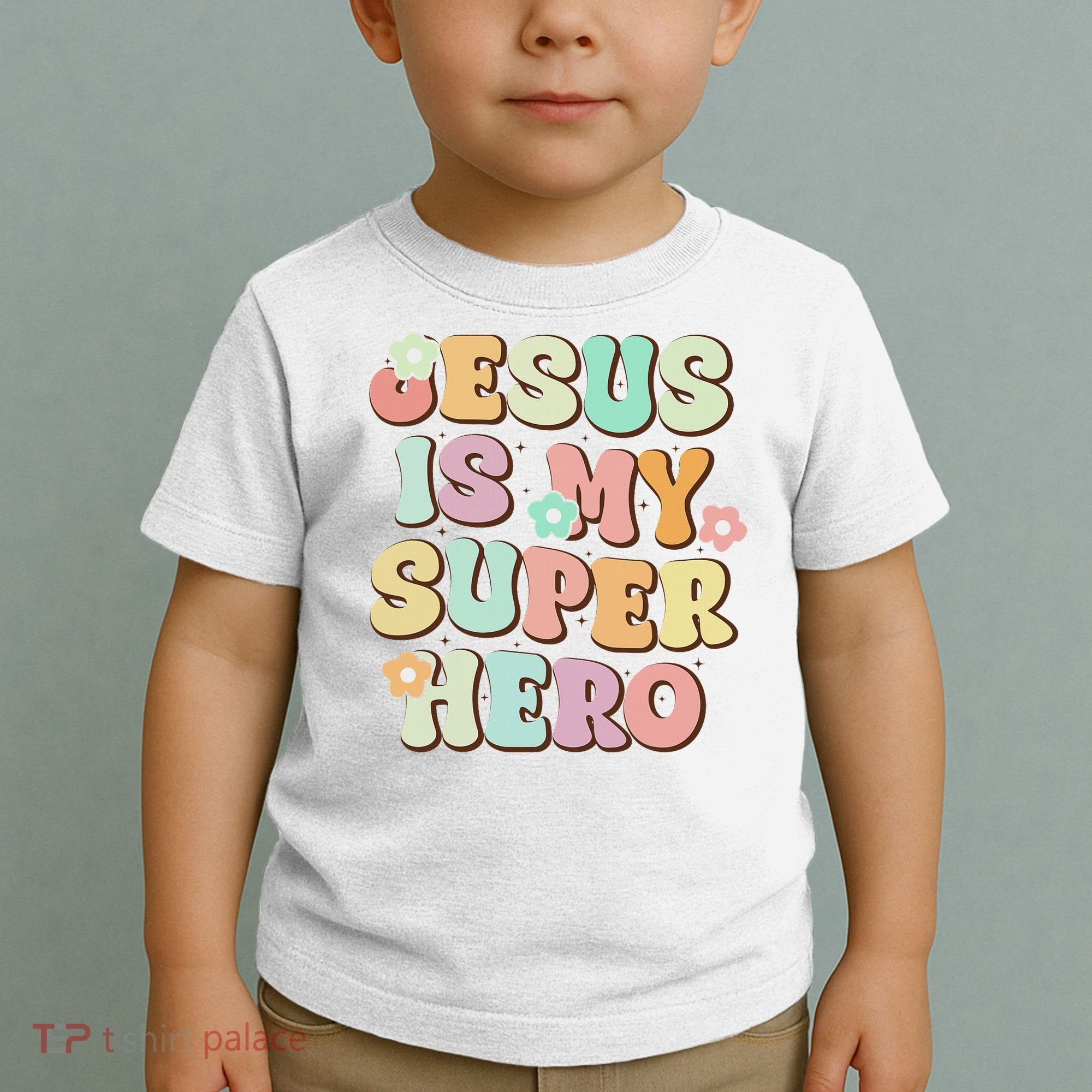 Jesus Is My Superhero Christian Religious Toddler T-Shirt