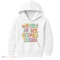 Jesus Is My Superhero Christian Religious Kids Hoodie thumb 0