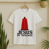 Jesus Is My Superhero! Christian Gifts Cool Gods Love T-Shirt thumb 2